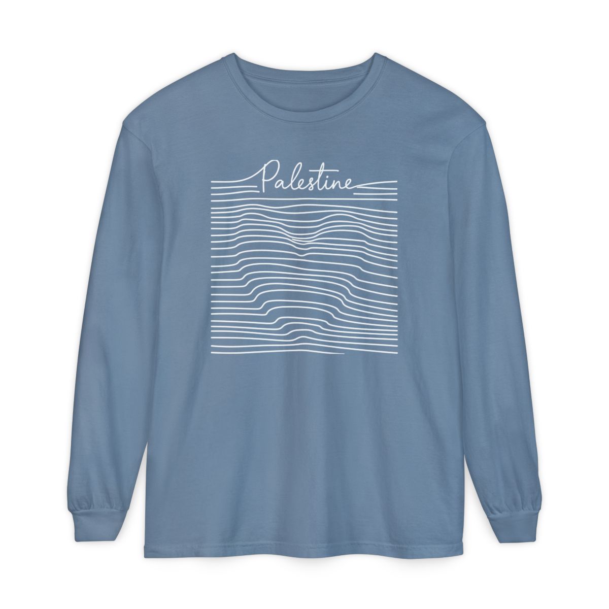Palestine Line Art Long Sleeve Shirt