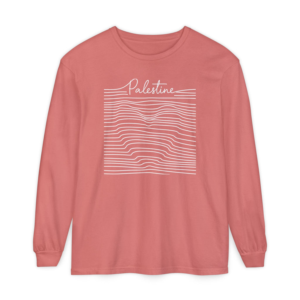 Palestine Line Art Long Sleeve Shirt